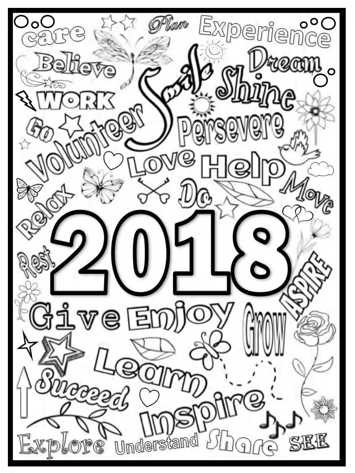 720x960 New Year's Coloring Page Free Coloring Page