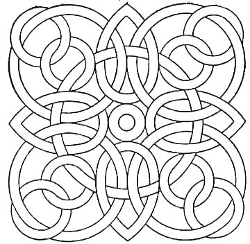 360x352 Geometric Shapes Coloring Pages
