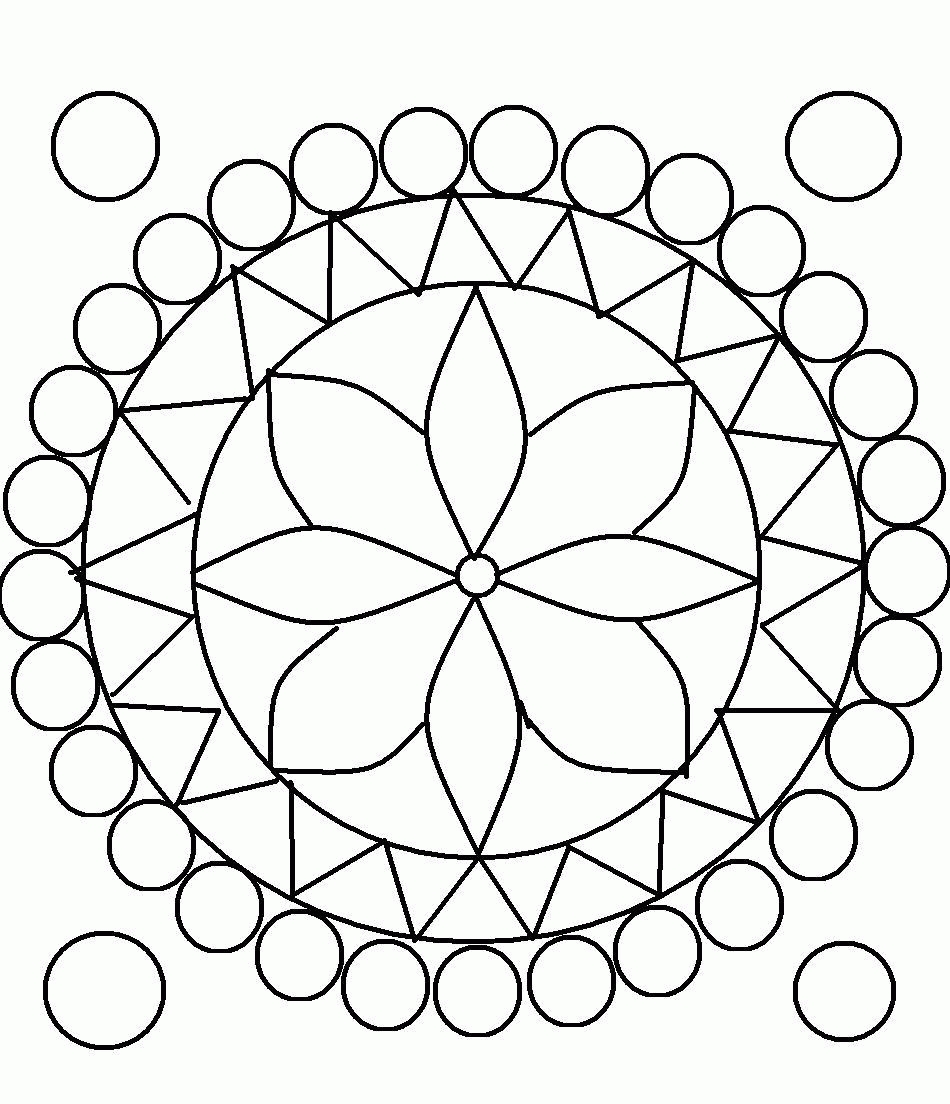 950x1104 Unique Flower Mosaic Coloring Pages Design Printable Coloring Sheet