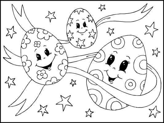 533x400 Fun Cartoon Easter Eggs To Decorate Lots More Easter Fun