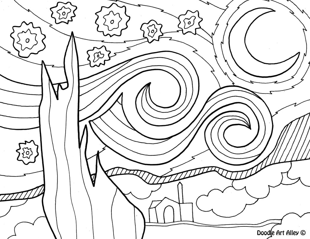 1035x800 Wonderful Art Coloring Pages Printable To Funny Abstract Coloring