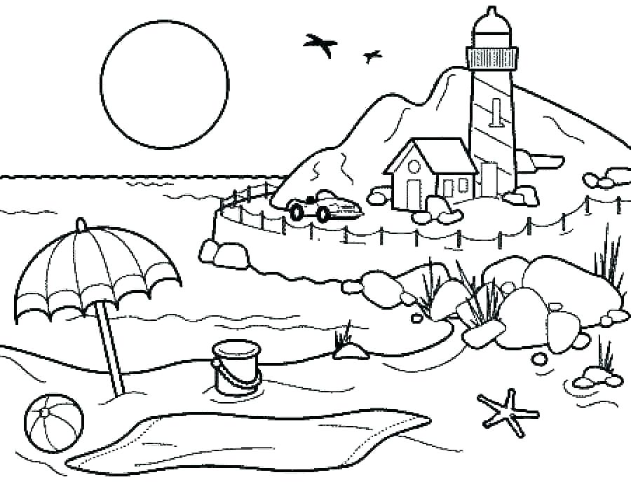 900x688 Summer Coloring Pages Vacation Coloring Pages Summer Coloring