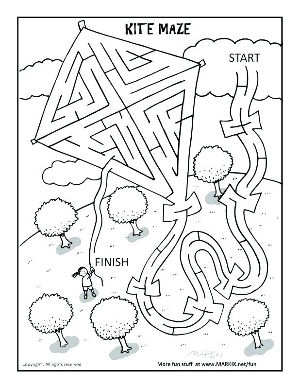 618x800 Magical Morning Maze Coloring Page Free Printable Mazes For Kids