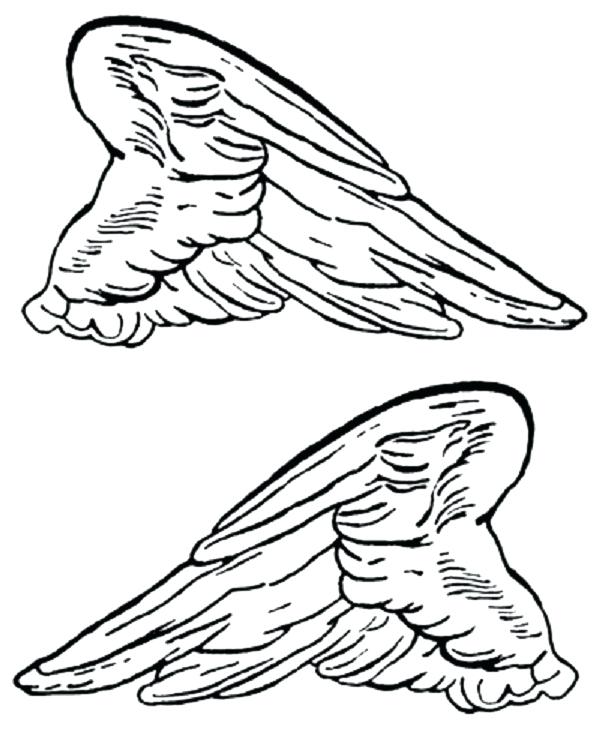 600x736 Wing Coloring Pages Angel Wings Colouring Pages Nightwing