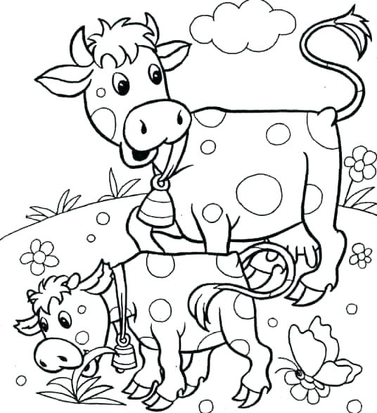 536x587 Coloring Pages Of Animals And Their Babies Fuhrer Von