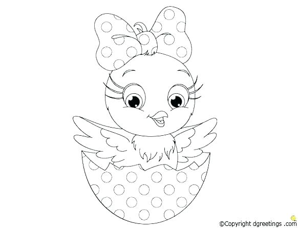 582x445 Coloring Pages For Baby Chicks