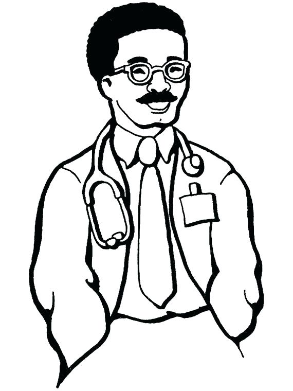 570x760 Coloring Pages Doctor Doctor Bag Coloring Page Coloring Page