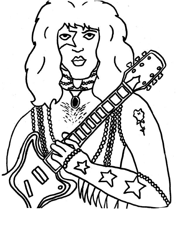 600x776 Kiss Coloring Pages Kiss Coloring Pages The Band Kiss Free