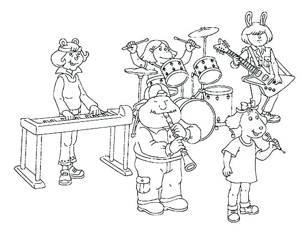 600x457 Marching Band Coloring Pages
