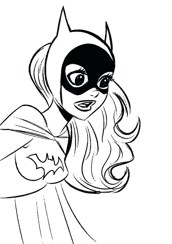 600x848 Batgirl Coloring Page Coloring Pages Coloring Page Superhero