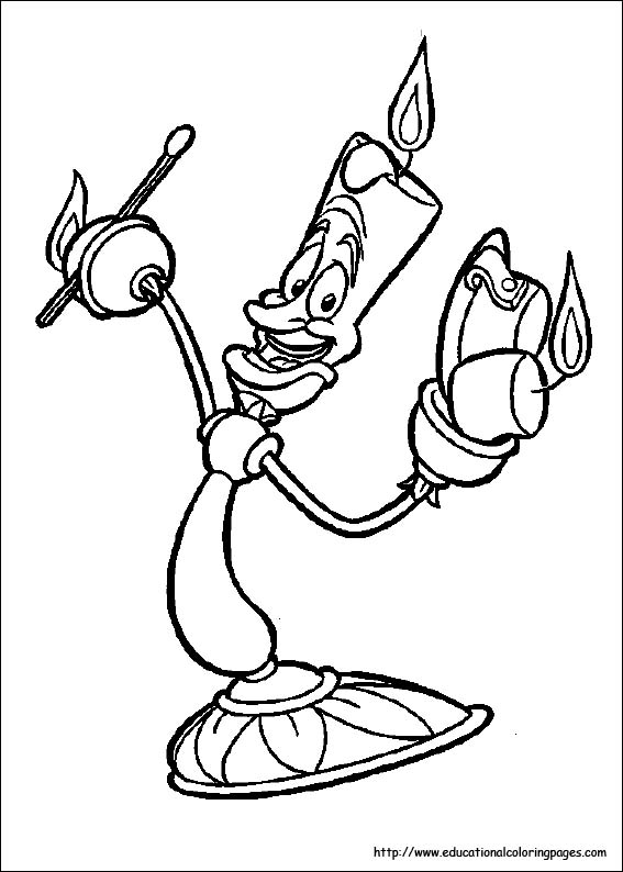 567x794 Beauty And Beast Coloring Pages Free For Kids