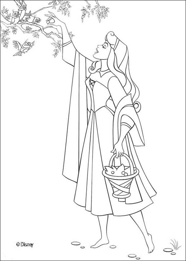 607x850 Sleeping Beauty Coloring Pages