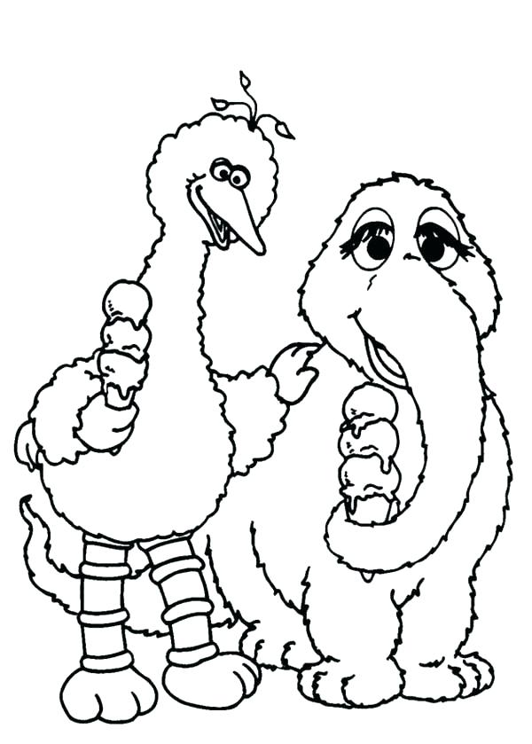 600x839 Bird Color Page Big Bird Coloring Page Outstanding Big Bird