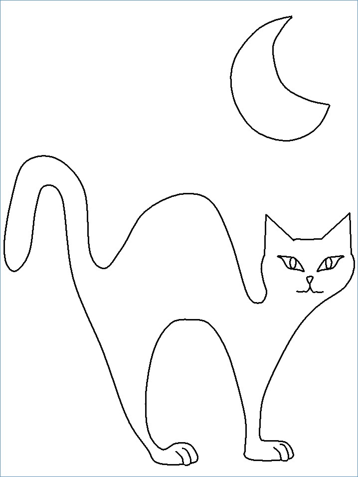 718x957 Black Cat Template Gallery