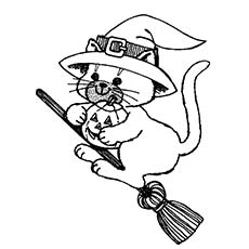 230x230 Top Free Printable Halloween Cat Coloring Pages Online
