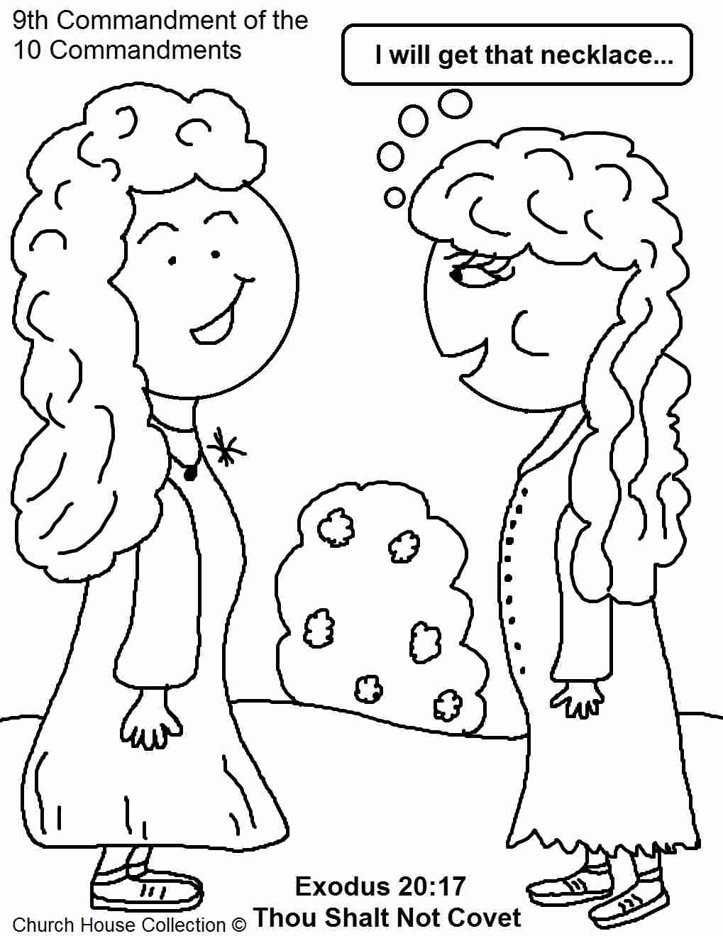 1019x1319 Commandment Page Ten Coloring Sheets Blog Thou Shalt Not Endear