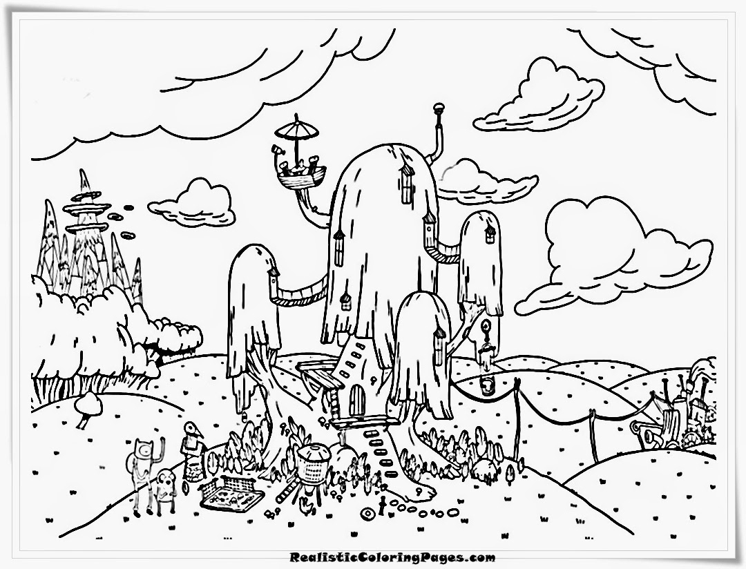 1080x824 Adventure Time Coloring Page Printable Adventure Time Coloring