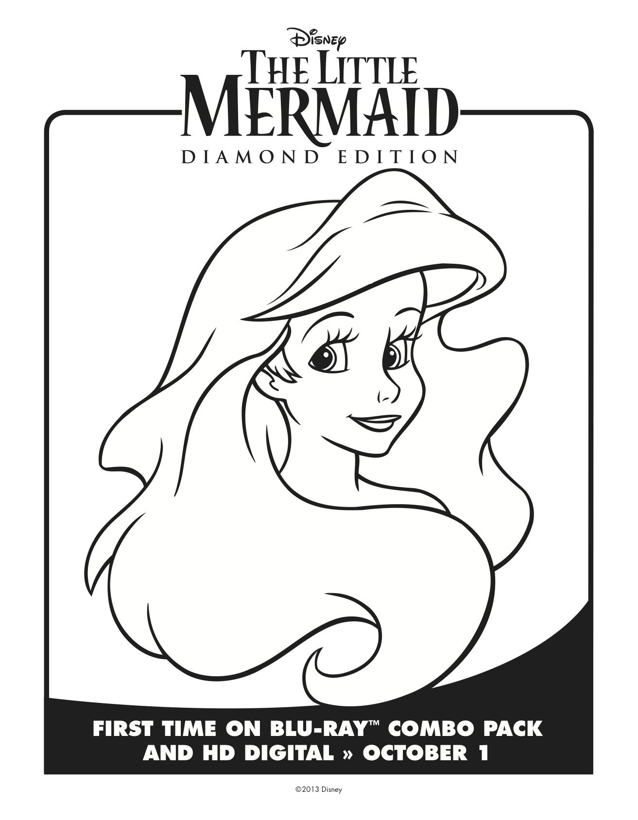 1313x1688 The Little Mermaid Coloring Pages Free Downloads Lady