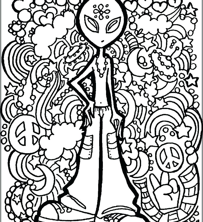 823x900 Trippy Weed Colouring Pages Printable Coloring Van Coloring Pages