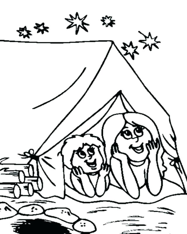 640x800 Camping Coloring Sheets And Camping Coloring Page Camping Themed