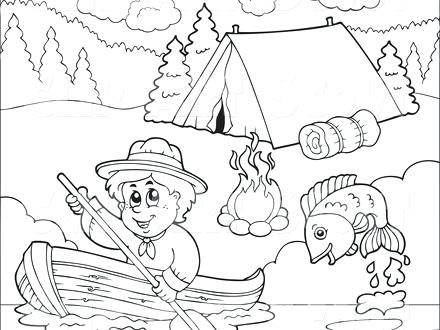 440x330 Summer Camping Colouring Pages Coloring Color For Kids Family Page