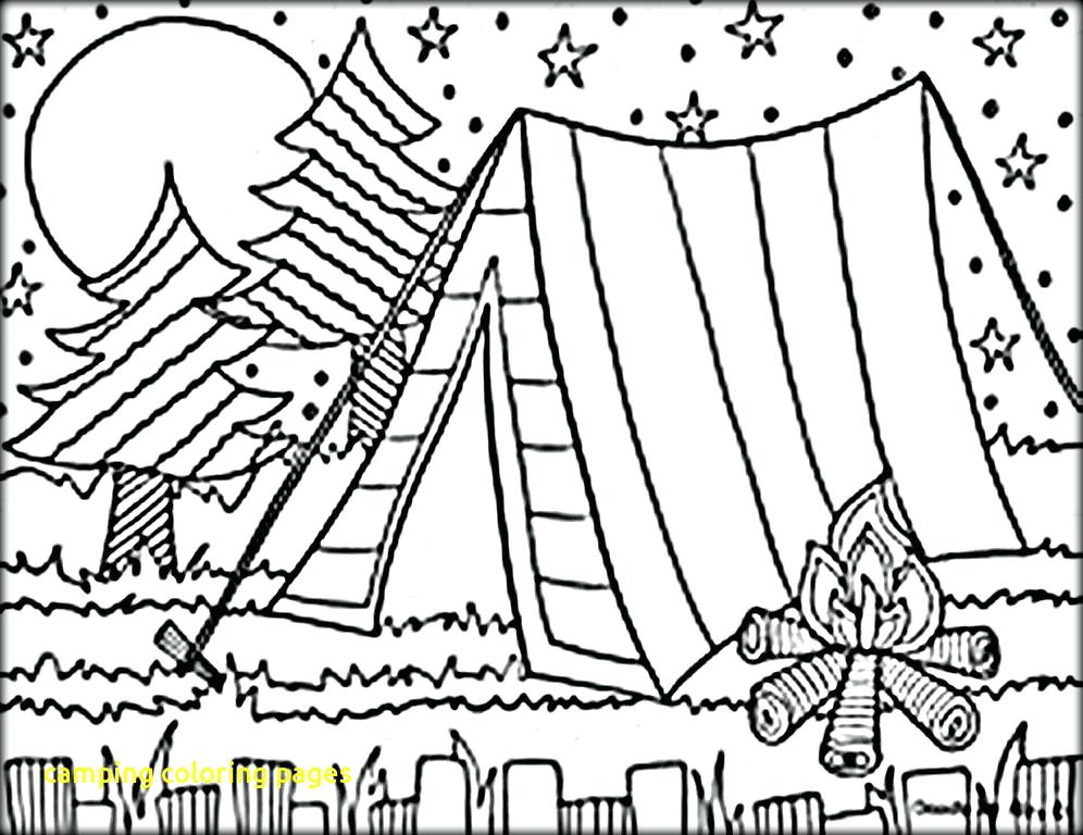 996x768 Camping Coloring Pages