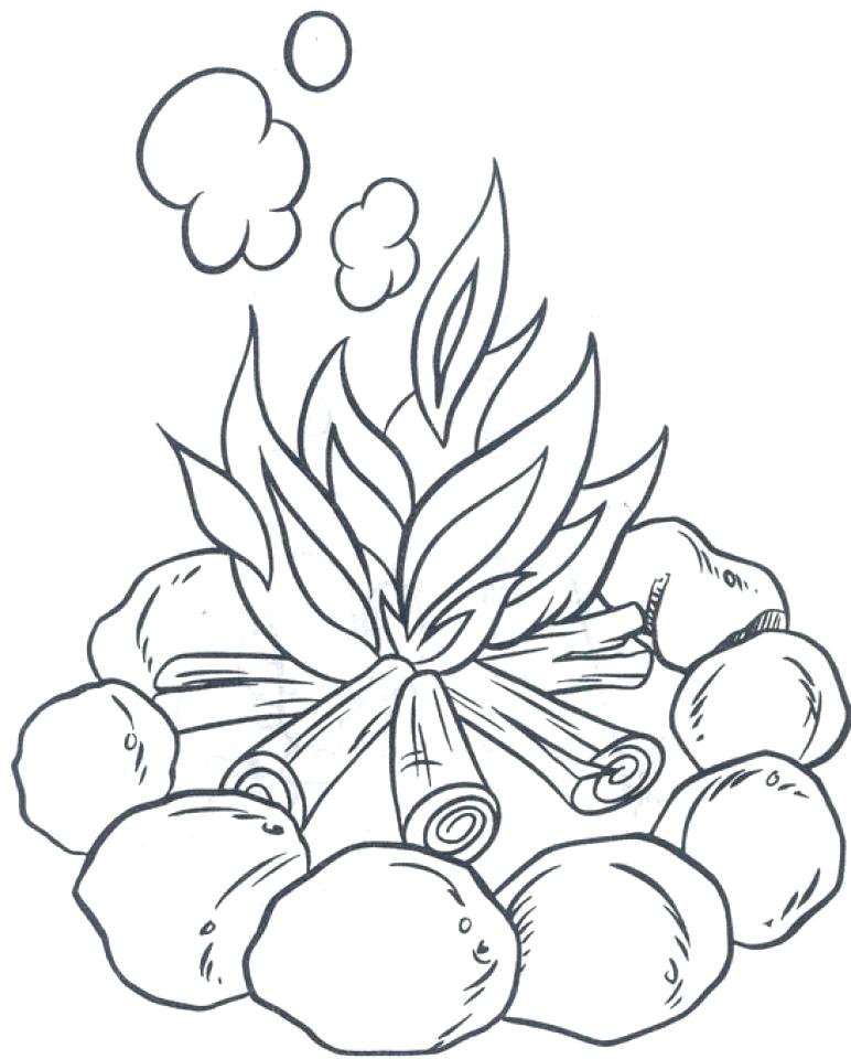 772x960 Camping Coloring Page Camping Coloring Pages To Print Themed