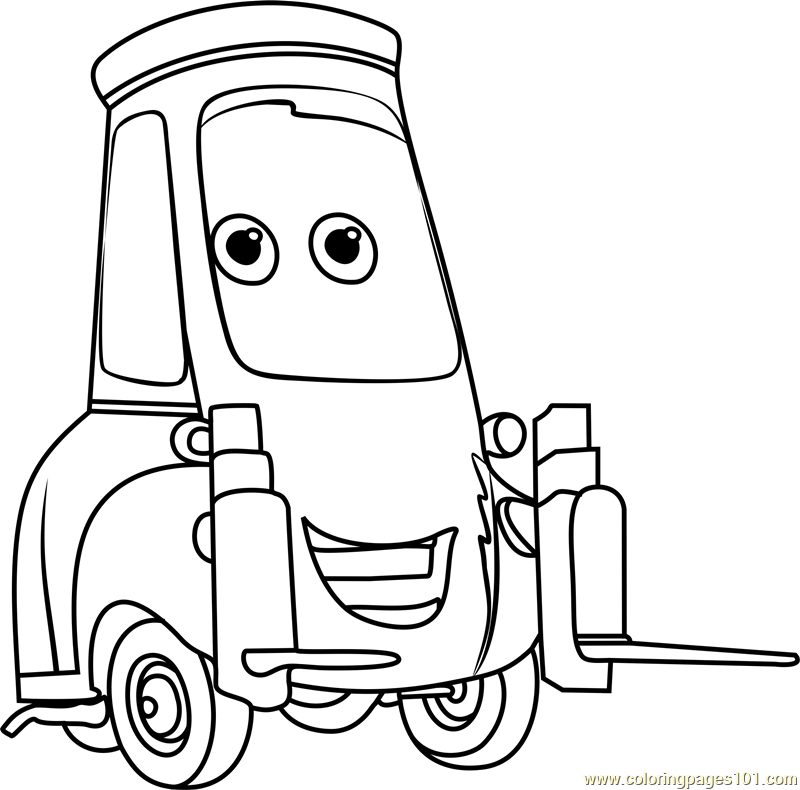 800x790 Guido From Cars Coloring Page