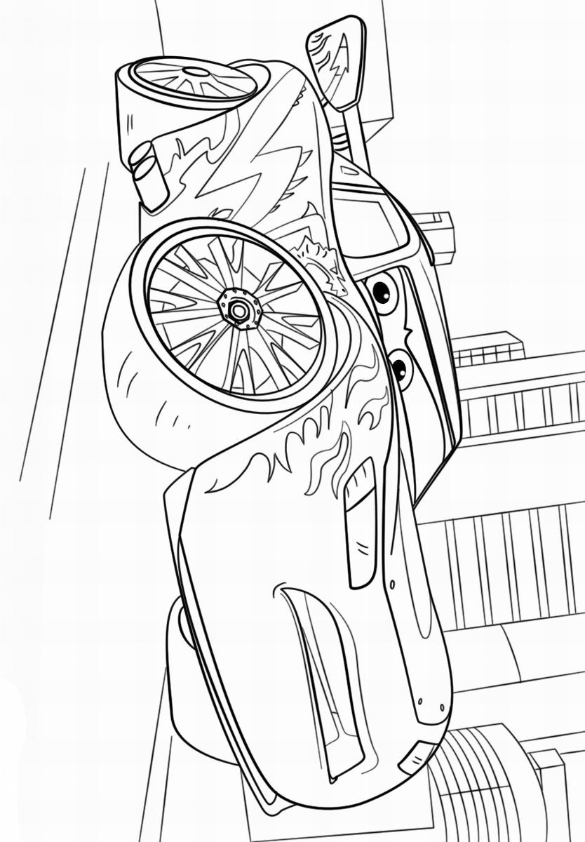 834x1200 Cars Coloring Pages