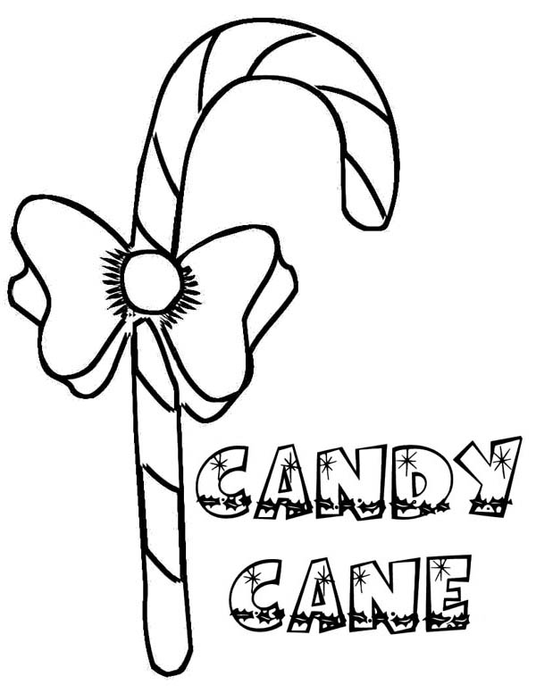 600x776 Christmas Candy Cane Coloring Page
