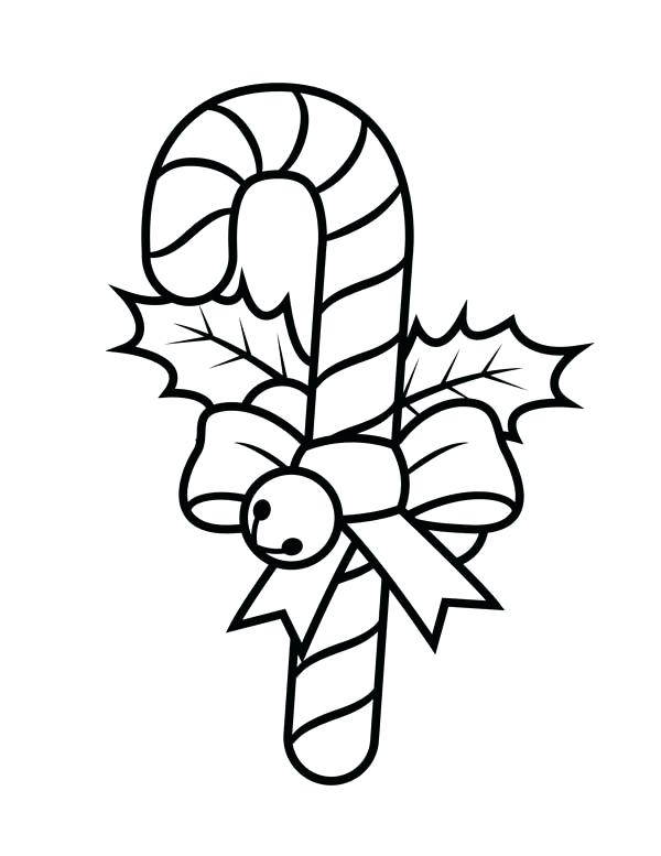 600x777 Christmas Candy Cane Coloring Pages