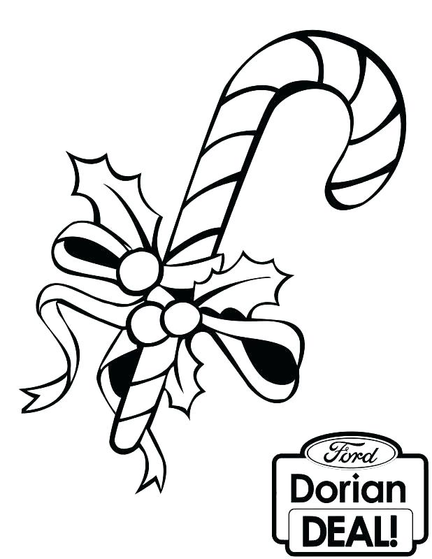 618x800 Candy Cane Coloring Pages