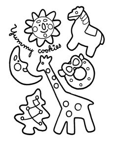 236x288 Christmas Cookie Coloring Pages