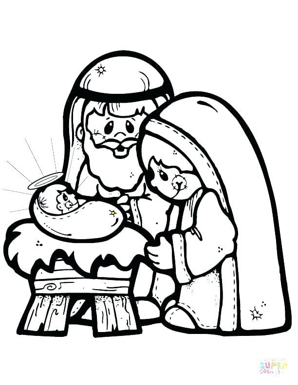 612x792 Christmas Scene Coloring Pages Colouring Pages Christmas Nativity