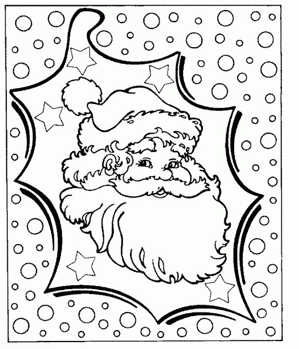 609x711 Kids N Coloring Pages Of Christmas Santa Claus