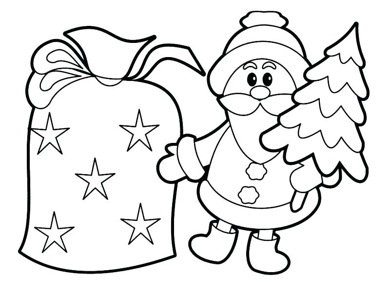 800x609 Free Coloring Pages For Christmas Santa