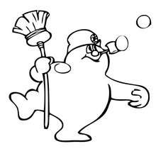 220x220 Frosty The Snowman Coloring Pages