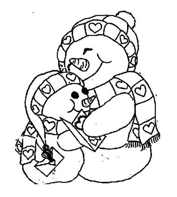 Coloring Pages Christmas Snowman at GetDrawings | Free download