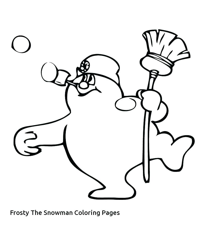 800x902 Coloring Pages Snowman