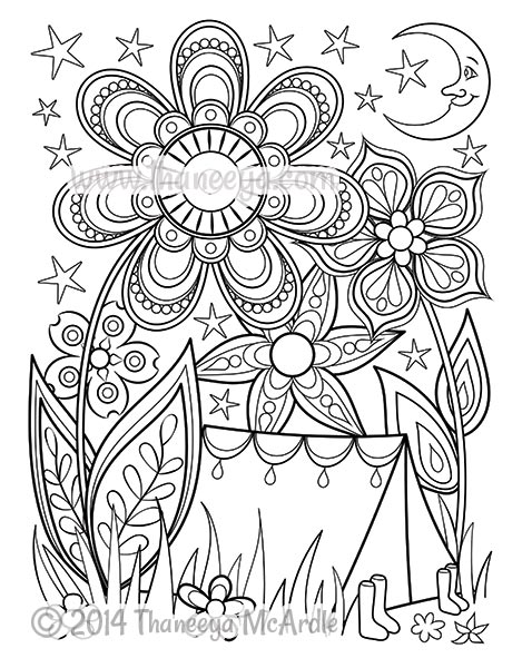 469x600 Happy Campers Coloring Book