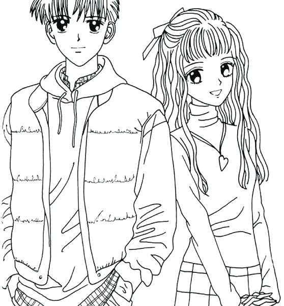 558x600 Coloring Pages Of Couples Cute Couple Coloring Pages Download Cute