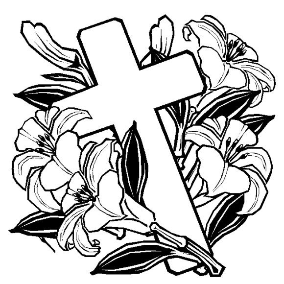 580x580 Coloring Pages Of Crosses Cross With Wings In The Clouds Coloring