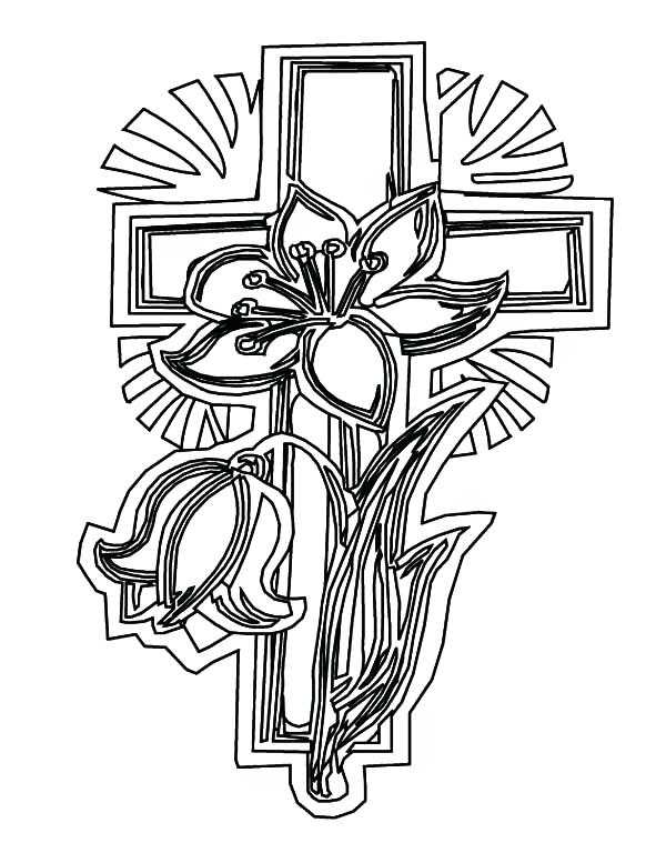 600x777 Coloring Pages Crosses Coloring Pages Of Crosses Coloring Page