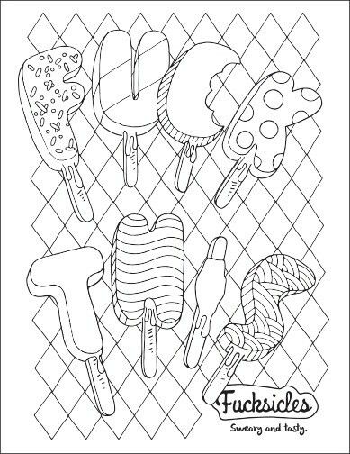 389x504 F This John T Swear Words Adult Coloring Book Free Page Download