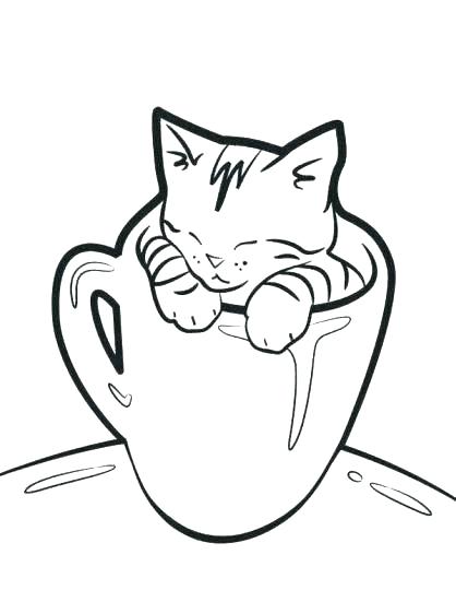 418x540 Cute Kitten Coloring Pages Kittens Coloring Pages Printable Kitten