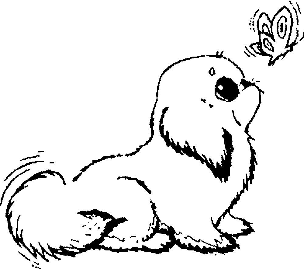 1000x884 Unique Puppies Print Outstanding Cute Coloring Pages To Showy