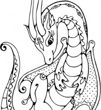 Coloring Pages Cute Dragons at GetDrawings | Free download