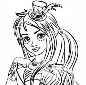 299x297 Coloring Pages Descendants Just Coloring