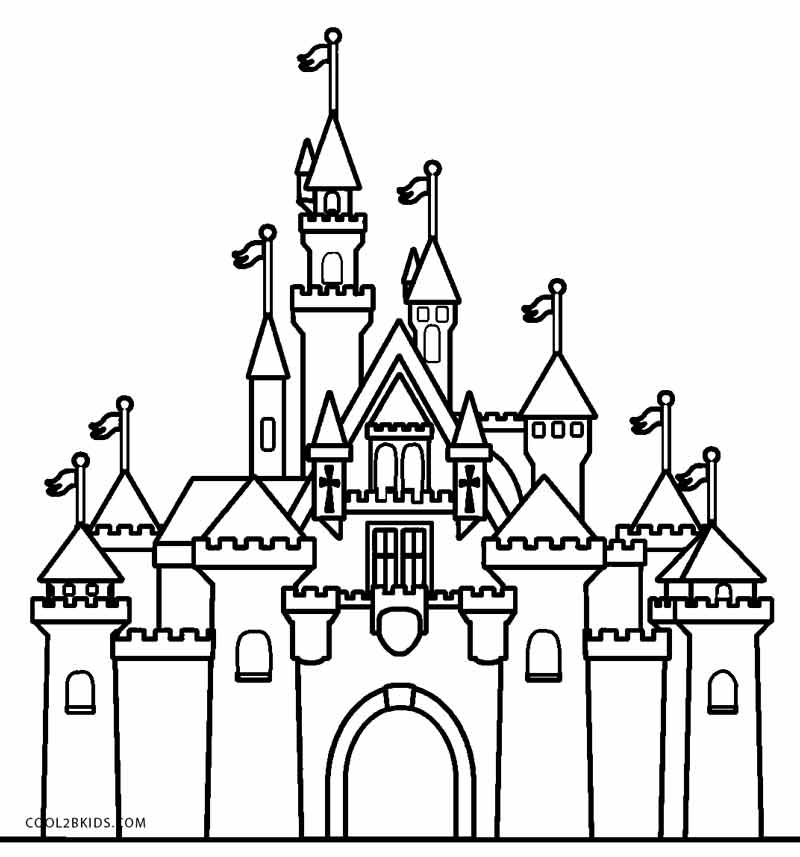 800x857 Disney Castle Coloring Pages