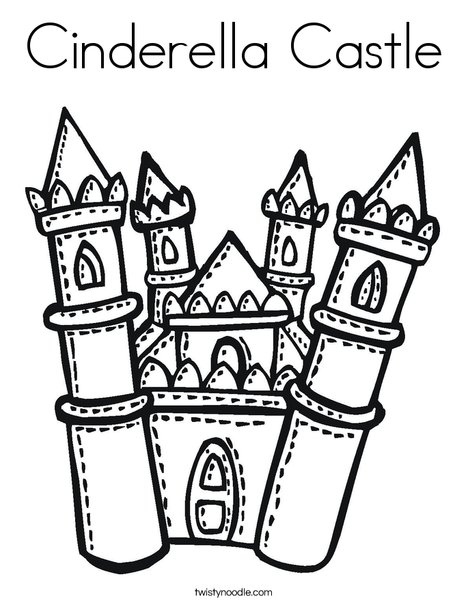 468x605 Disney Castle Coloring Pages Printable Cinderella Castle Coloring